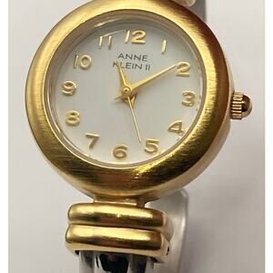 Anne Klein ll Women's Quartz Watch 23mm Cuff Bracelet Style New Battery